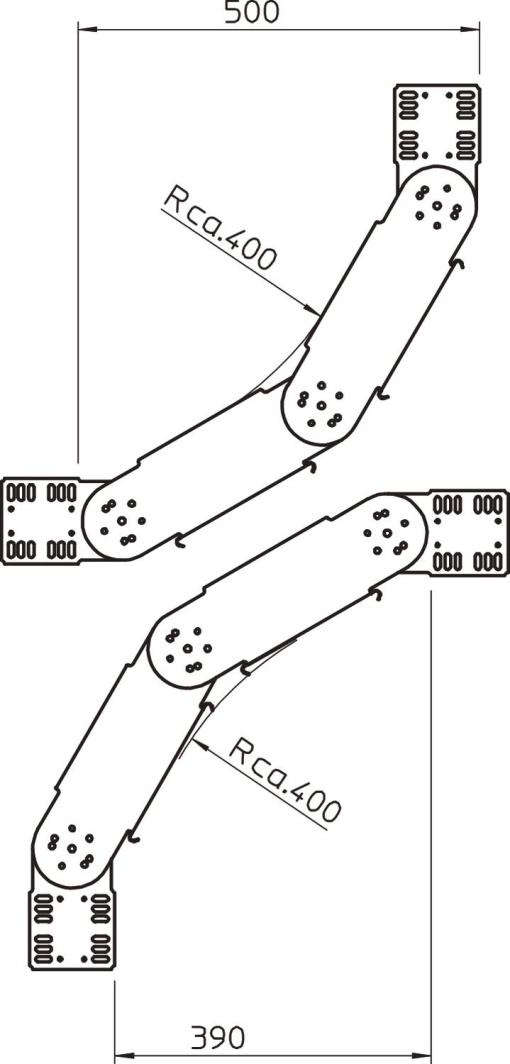 Ângulo regulável vertical 110x400 Aço Galvanizado por imersão a quente após maquinação zinco