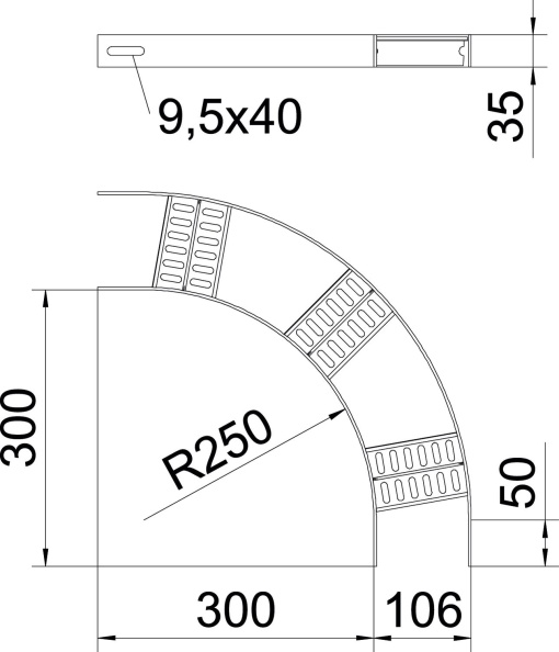 Ângulo 90 com degrau Z B106mm Aço imprimado a solda
