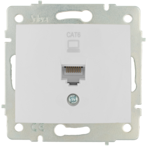 Tomada de dados RJ45. Categoria 6.