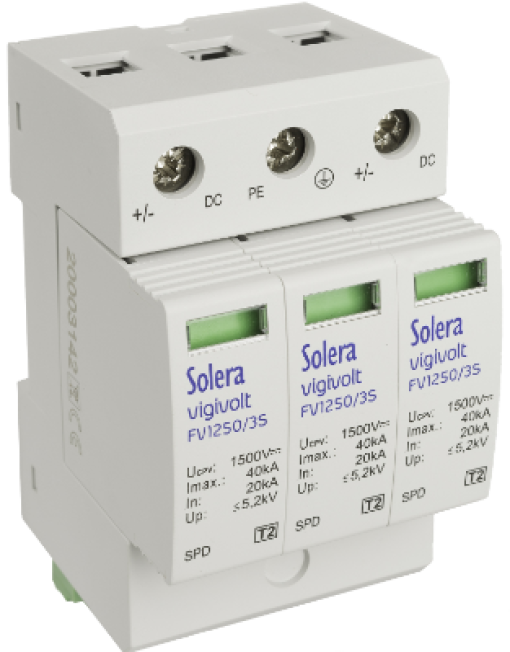 Transient overvoltage protection 230/400 V AC (50–60 Hz)