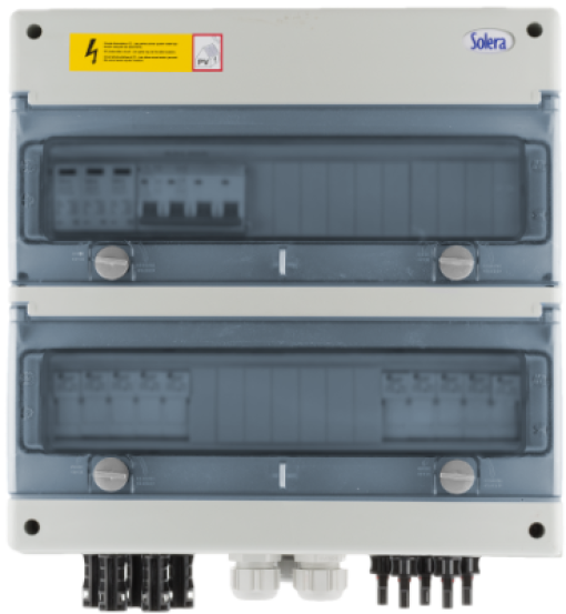Painel DC de proteção para strings (5 entradas - 1 saída)