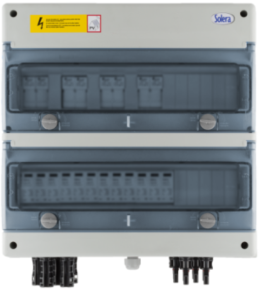 Painel DC de proteção para strings (4 entradas - 4 saídas)