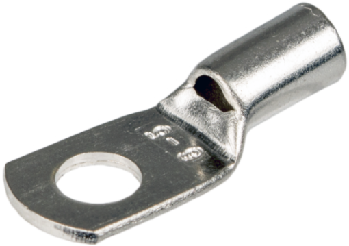 Spade terminals for 6 mm² cable section and M5