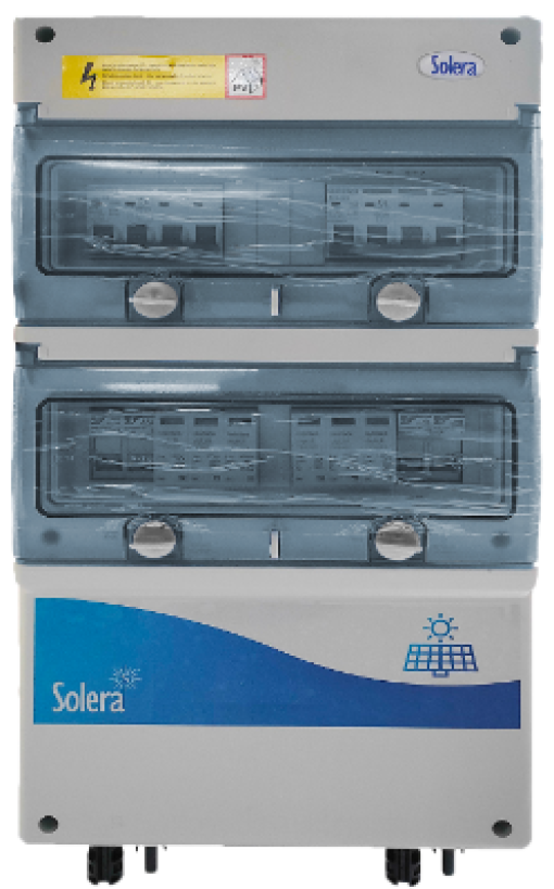 Painel DC de proteção para strings (2 entradas - 2 saídas)