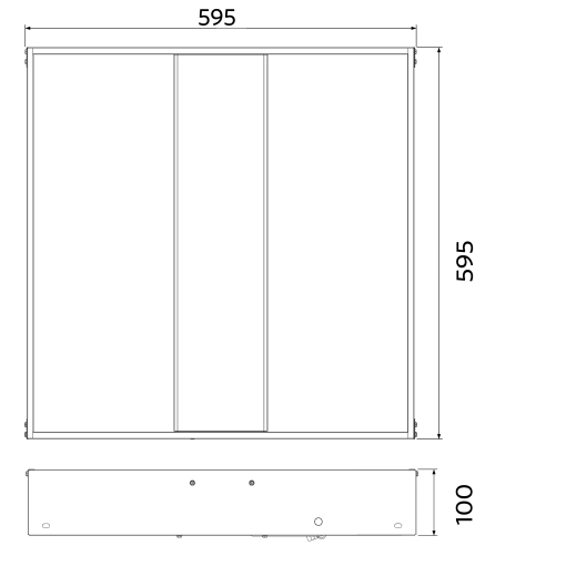 LEDPanelRc-Mo Sq595-35W-4000-WH-U19