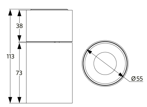 LEDSpotRA-Selena-E 5W-930-55D-WH