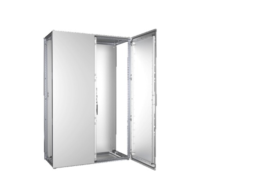 Sistema de armários modulares VX, porta dupla, LxAxP 1200 x 1800 x 500 mm, aço inoxidável