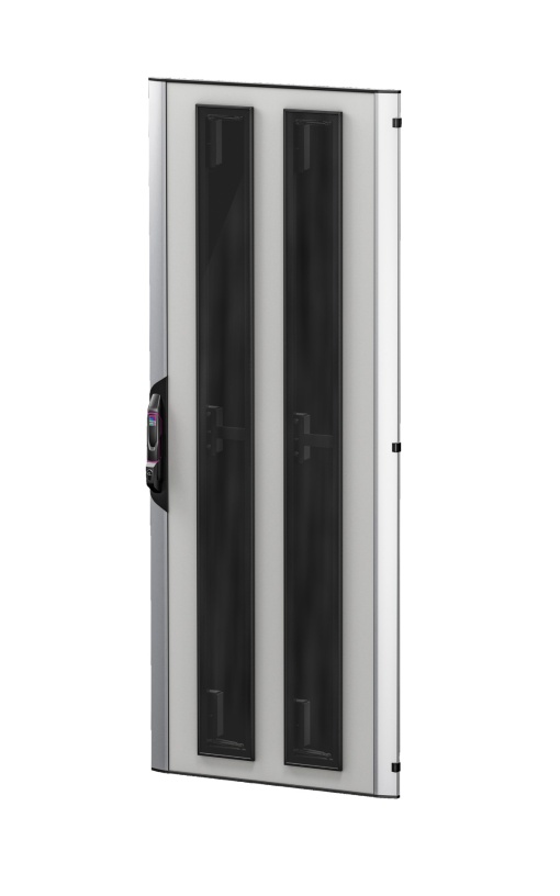Porta transparente VX IT com ventilação de emergência, LxA 800 x 2000 mm
