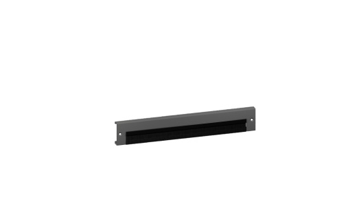 VX baseplinth trim panel with brush strip, for WD 800 mm
