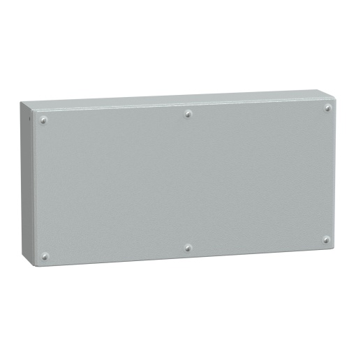 Metal industrial box plain door H300xW600xD120 IP66 IK10 RAL 7035