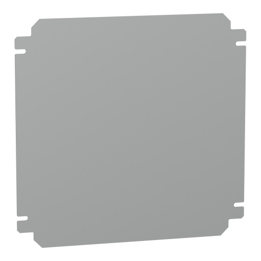 Plain mounting plate H300xW300mm made of galvanised sheet steel