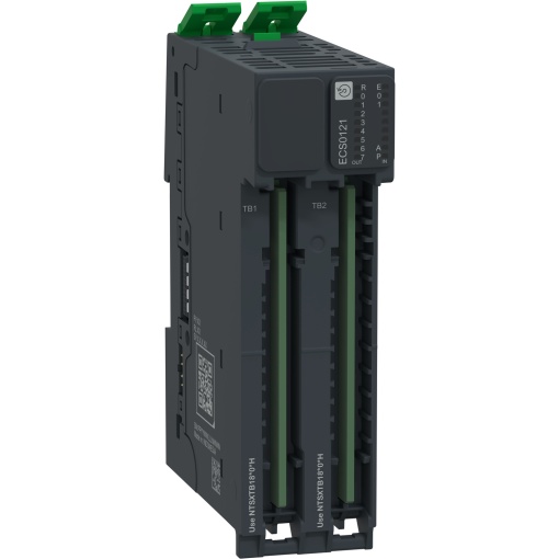 Módulo de saída com interruptor de cames  base, 1 RS422 incremental a 1 MHz ou SSI a 500 kHz ou BissC, 2 entradas, 8 saídas, Modicon Edge IO NTS