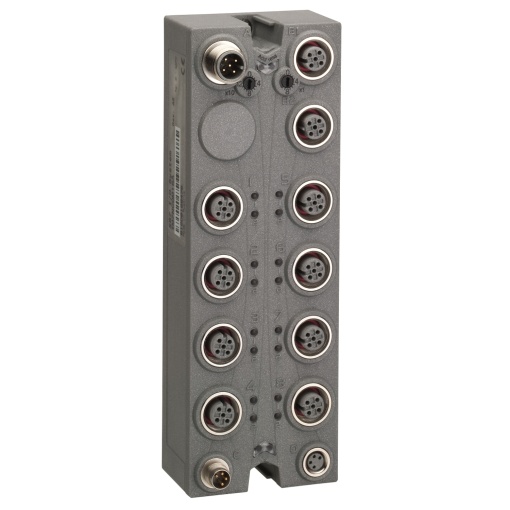 Bloco de ES com interface CANopen, Modicon TM7, IP67, 16 M12