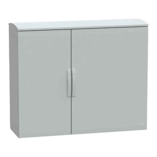 Floor standing encl. polyester vers.PLAT open top w canopy 1000x1250x420 IP44