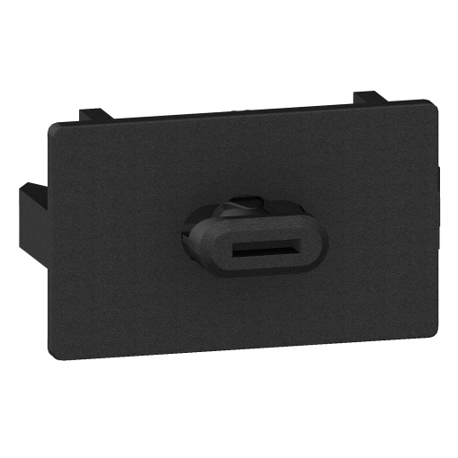 Plastic foot made of black polyamide. Packaging unit 20 pieces