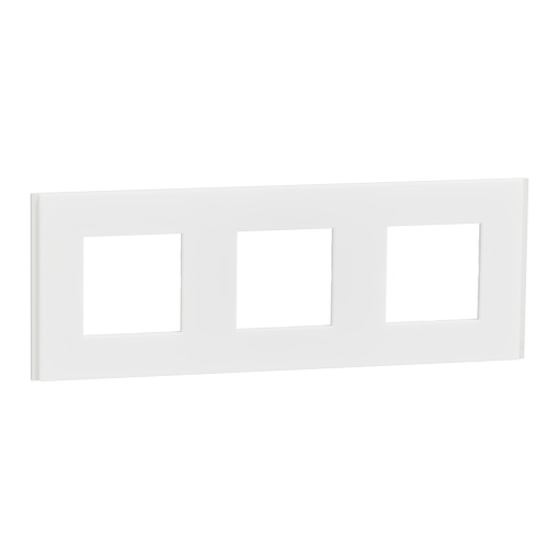 Nova Unica - Quadro 3 Elementos Unica Deco Branco Translúcido