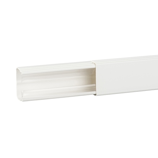 Dexson - calha - 40x25 mm - 1 compartimento - s adesivo - PVC - branco