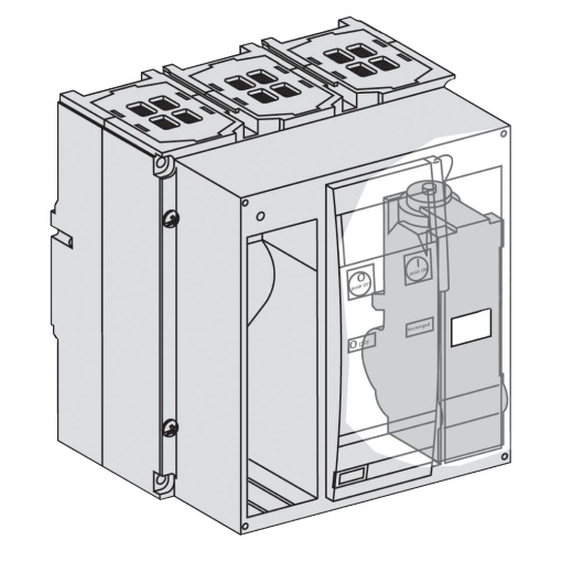 circuit breaker Compact NS800H Ext - 800 A - 3P - fixed - without trip unit