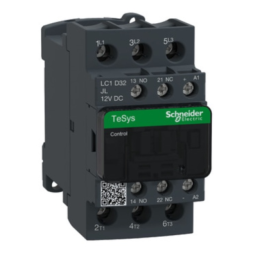 Contactor Tesys D - 3P3 NA - AC-3 -  440 V 32 A - 12 V CC bobina