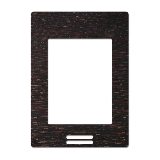 Fascia for SE8300 room controller - dark brown wood finish