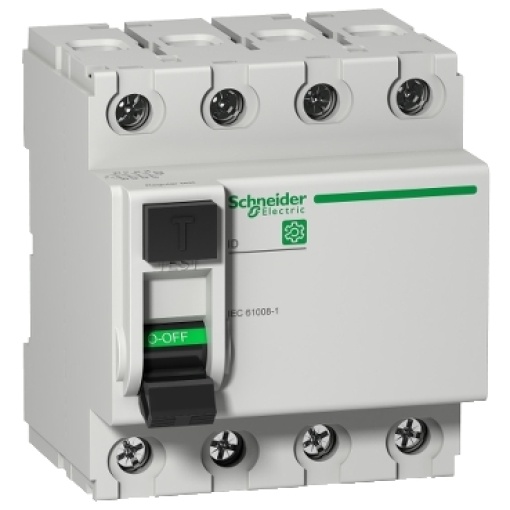 Disjuntor de corrente residual RCCB, Multi9 ID, 4P, 63A, tipo A-SI, 300mA, seletivo