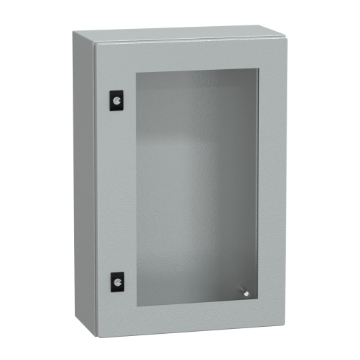 Spacial CRN tspt door wo mount.plate. H600xW400xD200 IP66 IK08 RAL7035..