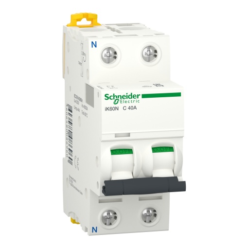 Disjuntor, Acti9 iK60, 1PN, 40A, curva C, 6000A IECEN 60898-1