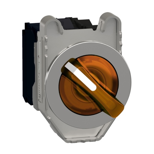 selector flush   luminosous  laranja 2 24v ac posições fijas