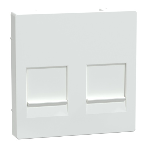 M-Elegance - Centro de tomada RJ45 para ligadores com tampa deslizante - Branco ativo