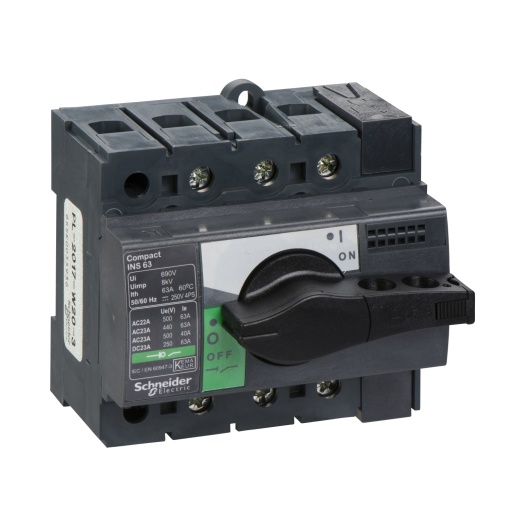 interruptor seccionador Interpact INS63 - 3 pólos - 63 A