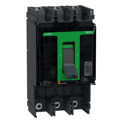 Disjuntor ComPacT NSX400F, 36kA at 415VAC 5060 Hz, 400A, sem unidade de disparo, 3 pólos