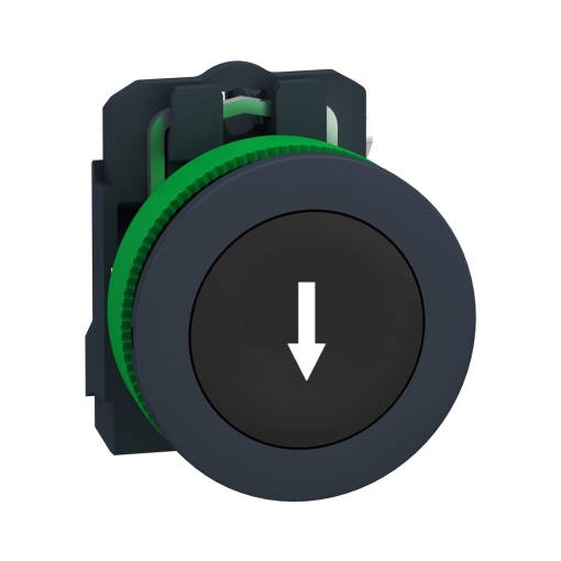 botão flush  1na com seta preto marcação