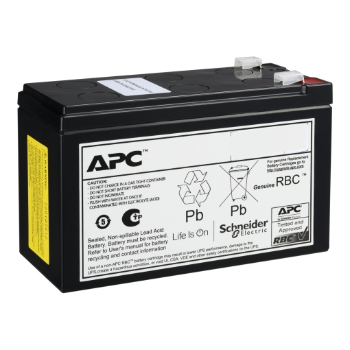 Cartucho de bateria de substituição APC, VRLA, 9 Ah, 24 V CC, garantia de 2 anos