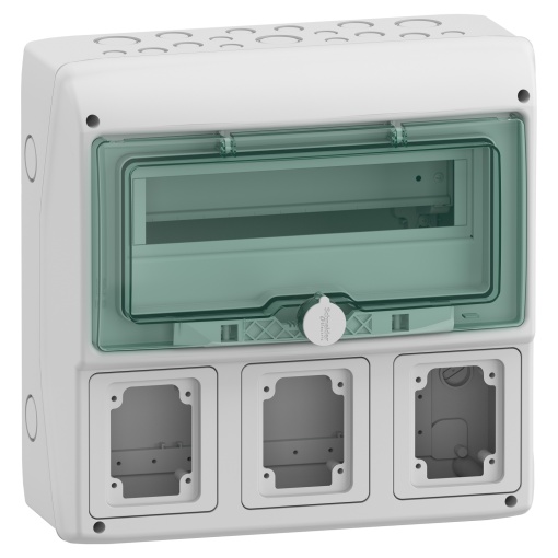 Mureva - Quadros para tomadas - 3 aberturas - 1x12 módulos