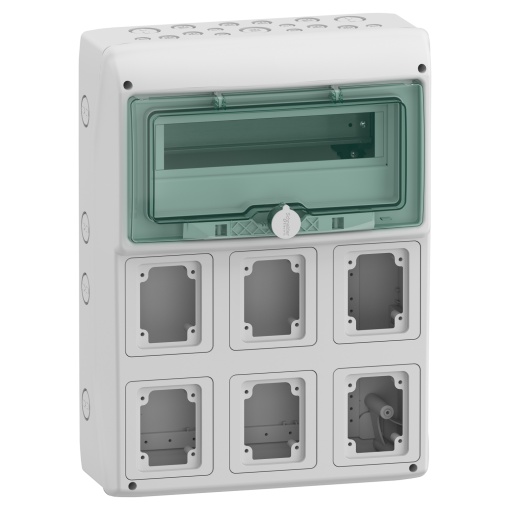 Mureva - Quadros para tomadas - 6 aberturas - 1x12 módulos