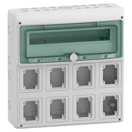 Mureva - Quadros para tomadas - 8 aberturas - 1x18 módulos