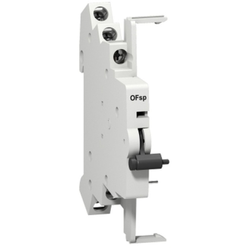 auxiliary contact - 1 NC  1 OC - 380..415 V - 6 A - for RCCB
