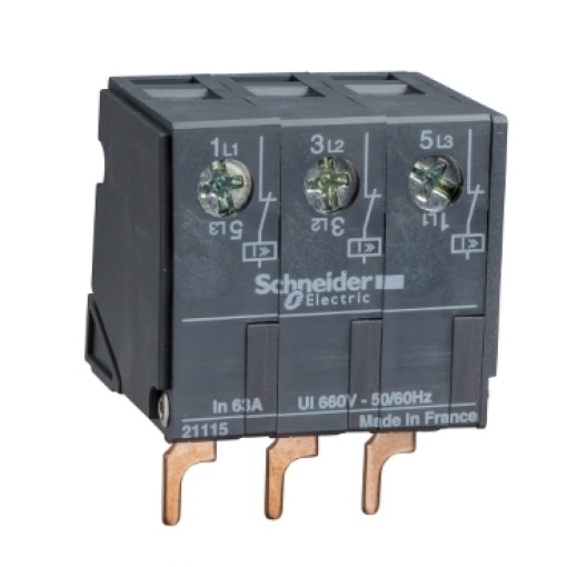 current limiting block - 63 A - for P25M