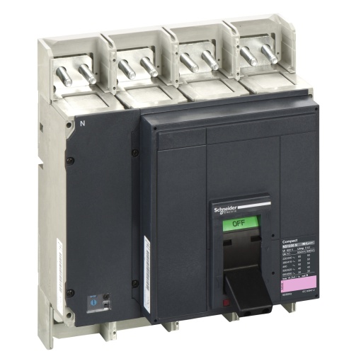 disjuntor Compact NS1250N - 4 pólos - 1250 A - fixo -sem controlo