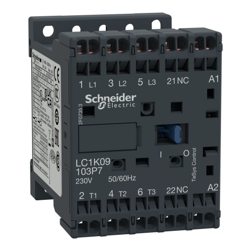 Contactor TeSys K - 3P3 NA - AC-3 -  440 V 9 A - 230 V bobina CA