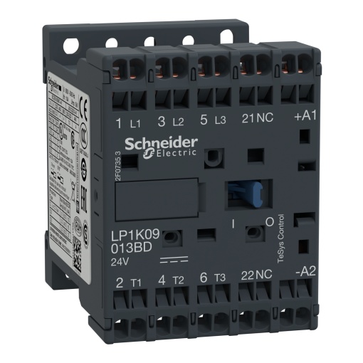 Contactor TeSys K - 3P3 NA - AC-3 -  440 V 9 A - 24 V bobina CC