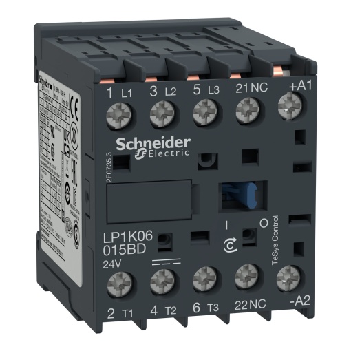 Contactor TeSys K - 3P3 NA - AC-3 -  440 V 9 A - 24 V bobina CC