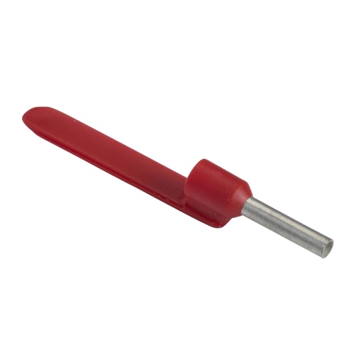 ponteira simples com porta-referências  tamanho médio  1 mm² - vermelho