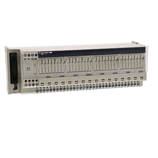 Base passiva ABE7 - 16 saídas - fusíveis - Led - isolador