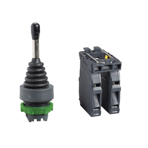 Controlador joystick ø 22 - 5 posições com retorno por mola à posição 0 - 1 na