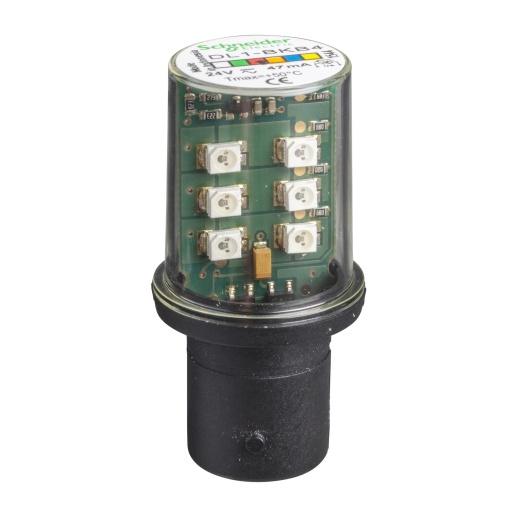 Lâmpada led intermitente vermelho para sinalização - ba 15d - 24 v
