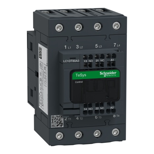 Contactor Tesys D - 4P4 NA - AC-1 -  440 V 80 A - 230 V CA 5060 Hz bobina