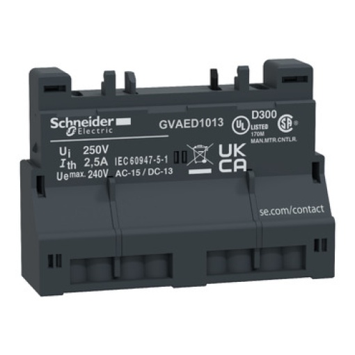 TeSys GV3 - auxiliary contact block - 2 NO