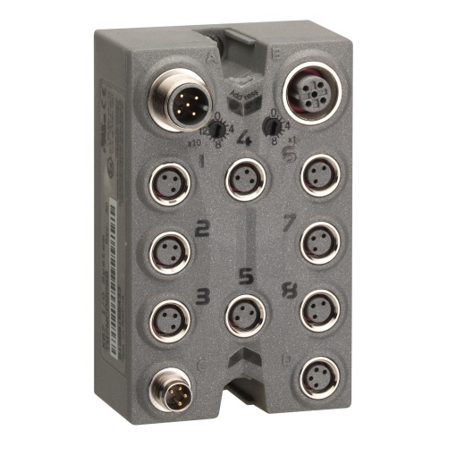 CANopen interface IO block, Modicon TM7, IP67, 8 M8