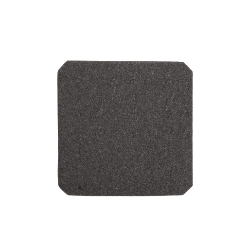 Outlet grille black cut out diameter 108mm dim ext 124x124mm IP20